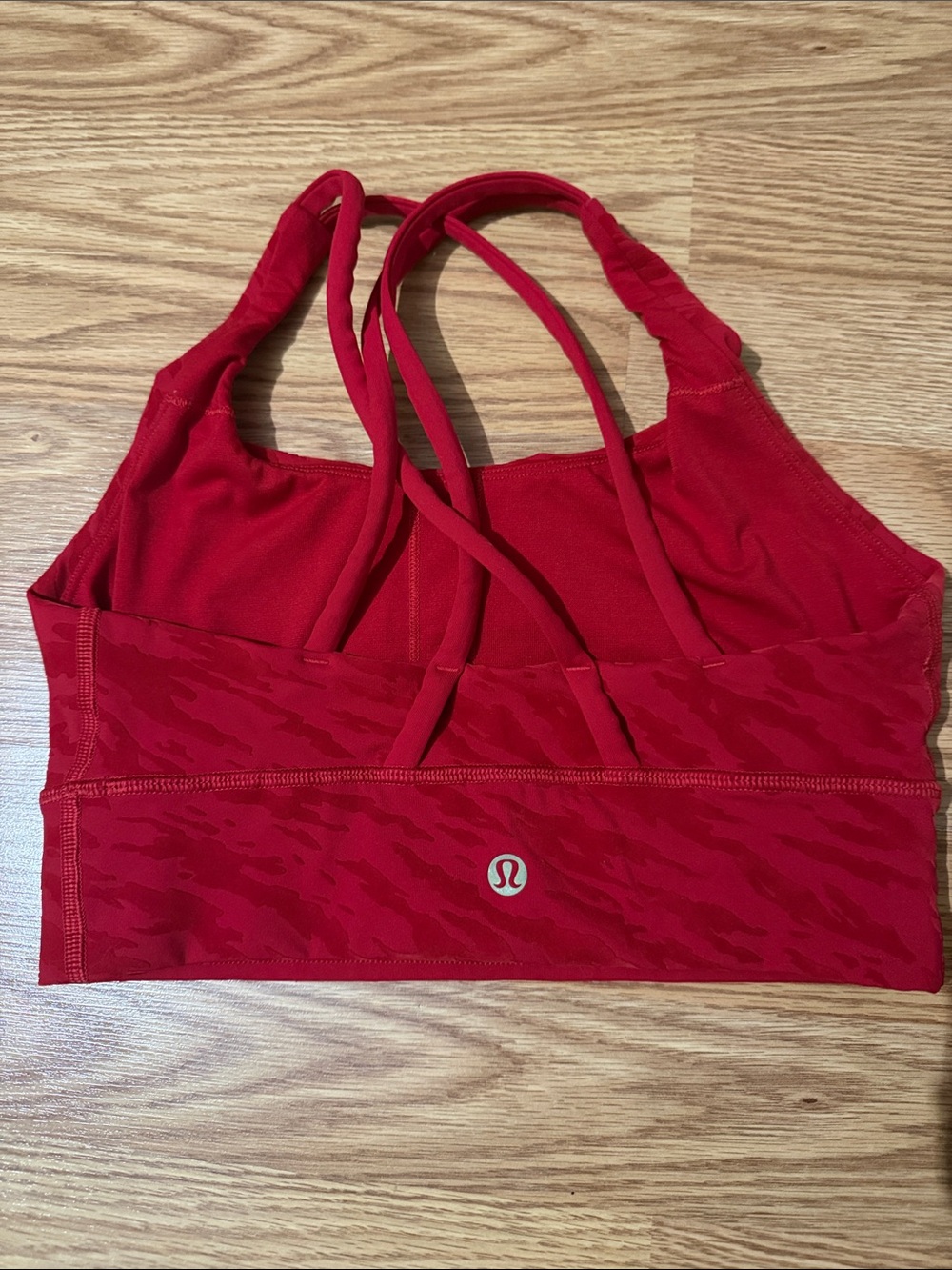lululemon athletica Bright Red Strappy Sports Bra